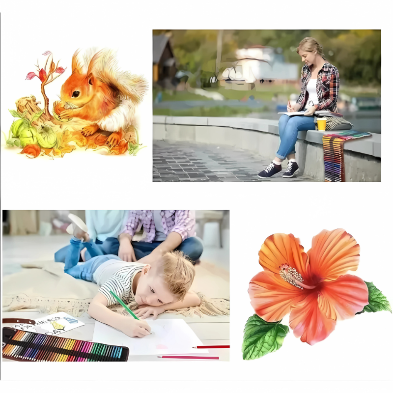 ColorMax® – Set Profesional de 72 Lápices de Colores Suaves, Vivos y Resistentes para Dibujar, Pintar y Colorear ✏️🎨