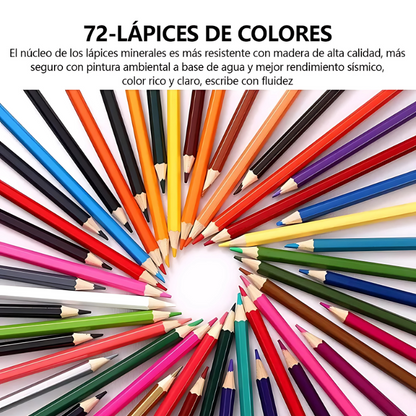 ColorMax® – Set Profesional de 72 Lápices de Colores Suaves, Vivos y Resistentes para Dibujar, Pintar y Colorear ✏️🎨