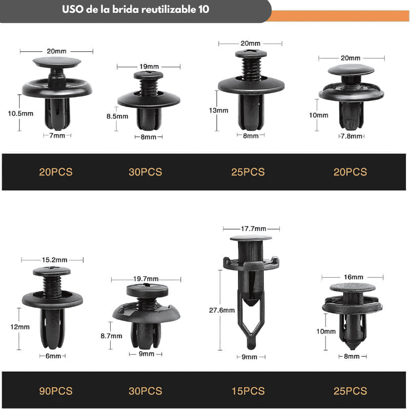 Kit Fijación Carrocería (725 Piezas)