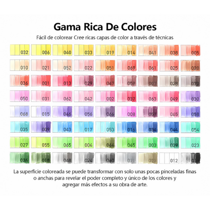 ColorMax® – Set Profesional de 72 Lápices de Colores Suaves, Vivos y Resistentes para Dibujar, Pintar y Colorear ✏️🎨