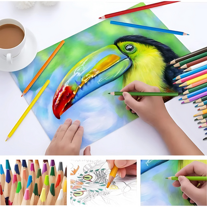 ColorMax® – Set Profesional de 72 Lápices de Colores Suaves, Vivos y Resistentes para Dibujar, Pintar y Colorear ✏️🎨