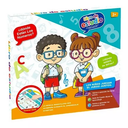 Libro de estudio infantil con sonidos para fácil aprendizaje